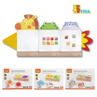 [VIGA] 3-동물 로켓 자석 보드판 벽걸이 (자석놀이 3종)