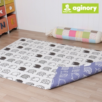 양면/리틀쉽(화이트+블루)/중,대,특대/안전 놀이매트