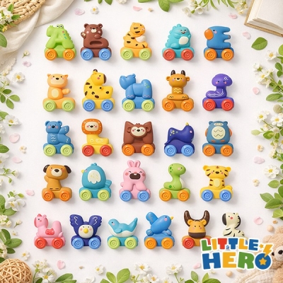 알파벳 소프트 동물 자동차 26P