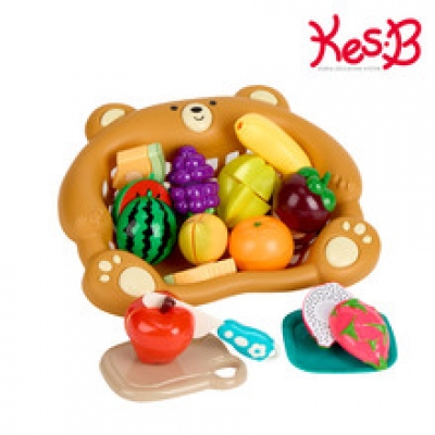 [캐스B] 플레이 곰돌이싹뚝놀이 과일(2899)