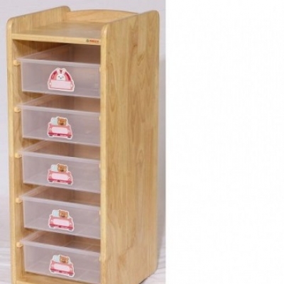 원목5인바구니장[투명]/j160