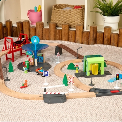 플레이 원목레일기차놀이 도시(2681) [캐스B]