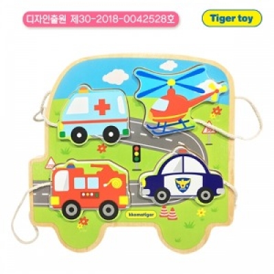 티거원목끈퍼즐-탈것