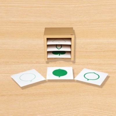C0196 나뭇잎 도형 카드와 상자